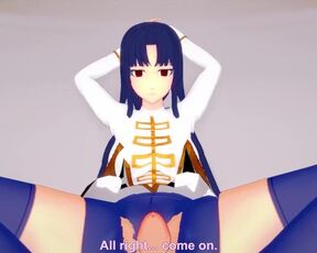 Nobume Imai from Gintama Gives You A Footjob Hentai POV