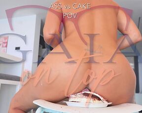 444 | ASS VS CAKE - PISSING ANAL FOOD FETISH