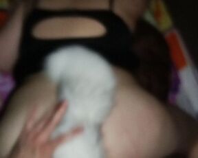 She loves having a tail in ass.