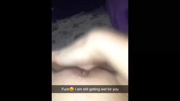 Teen fingers herself until squirts snapchat
