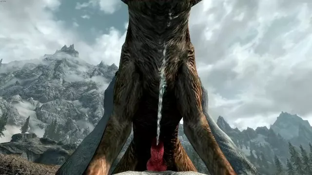 Fox Lover- Animated Furry Yiff between a Fox and an Anthro Wolf in Skyrim