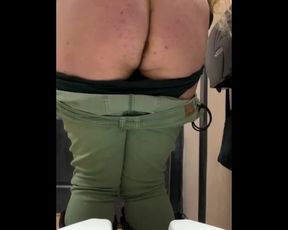Exposing Loose Asshole in a Bar Bathroom [cum Slips Out!]